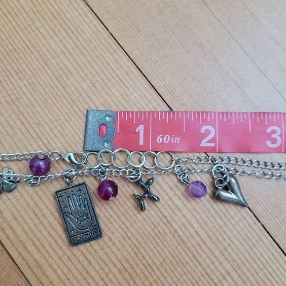 Handmade silver fortune tarot charm necklace witchy‎ boho spiritua whimsigoth - Picture 8 of 8